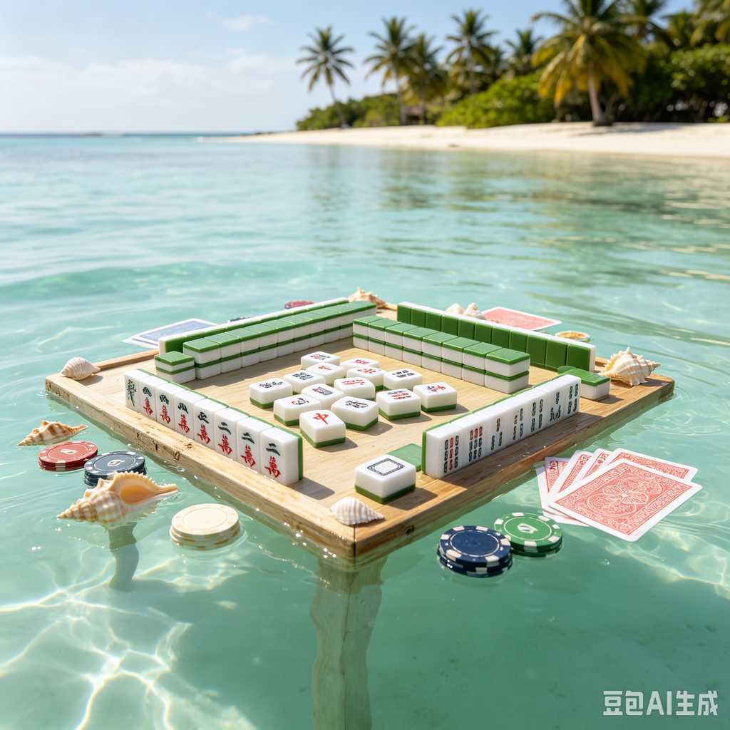 flat print mahjong set