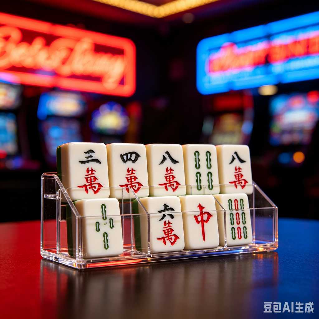 transparent mini mahjong set
